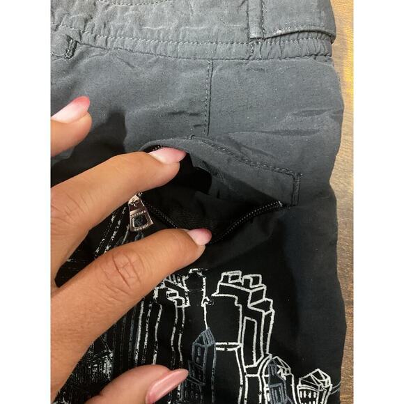 Orlebar Brown Swim Shorts NYC New York City all over print boys size 4 black - Picture 7 of 9